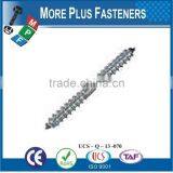 Made in Taiwan Metric Steel Zinc Steel Stainless Steel Wood to Wood Dowel Screw thumbnail-3