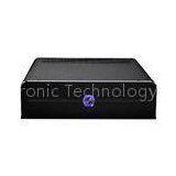 Aluminum 2.0mm Small Computer Cases Mini Tower With Wiredrawing Black