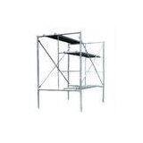 OEM Galvanized Q345 Steel Scaffolding , Professional Wheeled Red Scaffold Tower
