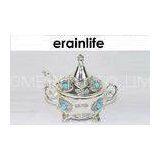 Home / Restaurant Coffee Tea Pot Zinc Material With Jewel Ornament