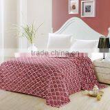 Chinese Check Motifs Flannel Blanket,six Colours Can be Choosed thumbnail-4