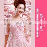 Sexy Applique See Through Women Eleglant Long Evening Dress Formal Gown thumbnail-4