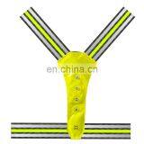 Adjustable Reflective Sport Vest With Led Light for Night Jogging,EN13356 Reflective LED Vest