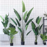 Small Plastic Material Artificial Bonsai Banana Tree Ornaments