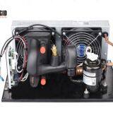 DC Condensing Unit with Evaporator in Refrigeration for Compact Water Cooled System
