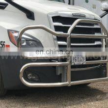 304 OEM Stainless Steel Heavy Duty Bull Bar Freightliner Cascadia Big Truck Deer Grille Guard Front Bumper thumbnail-5