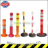 Rubber+PVC High Quality Reflective Road Warning Post With Chains
