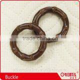 Imitation Leather Round Garments Belt Buckle thumbnail-1