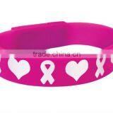 Customized Logo Silicone Bracelet Usb
