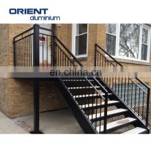 Custom made u channel glass railing aluminium made in China