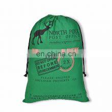 2021 Hot Selling Christmas Sack Canva Bag Cotton Drawstring With Customized Logo Sublimation Blank Christmas Santa Gift Bag thumbnail-3