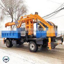 HENGWANG Truck Mounted Crane With Excavator Bucket thumbnail-4