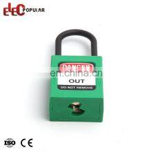 High Quality Steel Plated Chromium Thin Shackle Pad Lock Safety Padlock thumbnail-3