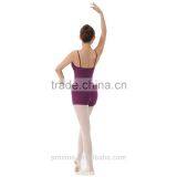 Camisole Gymnastics Leotards With Shorts, Shorts Gymnastics Leotards (2262) thumbnail-3