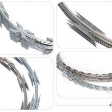 12*12 14*15 1.8mm High Tensile Anti-Climbing Concetina Galvanized Steel Barbed Razor Wire Iron Barbed Wire thumbnail-2