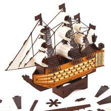 Customized Kids Educational Toy Hms Victory Diy 3d Ship Paper Model Puzzle DIY Construction Toy thumbnail-1
