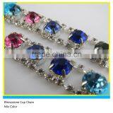 Rhinestone Cup Chain Sew on Technics Rose Pointback Rhinestone Chain thumbnail-3