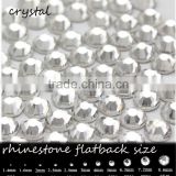 New deals crystal white ss3-ss34 Clear Crystal clear crystal non HotFix FlatBack Rhinestones trim glass crystal rhinesetone