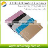 Ultra Thin 6000mah Portable Mobile Power Bank For IPhone6/6s