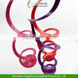 Coloured Hanging Swirls Party Decorations Multi Birthday Wedding Baby Shower thumbnail-5