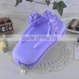 Osni Silicone Rubber Slipper Pencil Case Cute Jelly Silicone Candy Color Slipper Pencil Pouch Multifunction Bag thumbnail-3