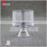 New Products In Market Glass cup/ hot sales design Hand press round clear glass salad bowl