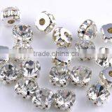 Sedex Audited Factory 2 Pillar Metal Sew-on Rhinestone Beads With Catcher thumbnail-4