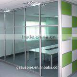 Modern aluminum frame glass walls