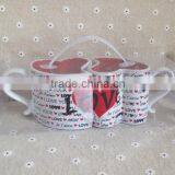 Popular Sale CHEL KLEIN Ceramic Mug With Heart-shaped and LOVE
