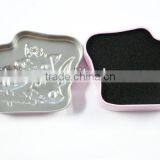 Mickey Mouse Pattern Pink Shaped Tin Box