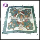 Polyester voile scarf with chain design printing