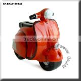 ceramic motorcycle coin bank