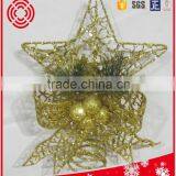 Hanging Iron Star With Flower Ornament Christmas Decoration thumbnail-2