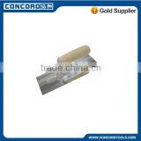 240*100mm Stainless Steel Blade Plastering Trowel With Stripes Banana Wooden Handle Construction Concrete Hand Tool thumbnail-1