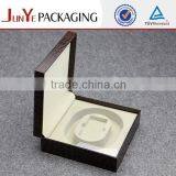 Artificial Leather Designed Elegant Brown Wholesale Wooden Led Jewelry Box Quality Choice thumbnail-5