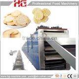 Gas oven salty Senbei rice cracker making machine