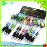 Fashion Carabiner With Badge Holder /metallic Badge Reel Ball Point Pen Set