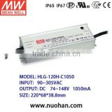 Meanwell HL150W constantdriver 1050ma/ Single Output LED Power Supply 150w/150w led driver with PFC function/dimming led driver