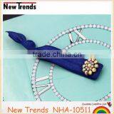 Vintage Rhinestone Flower Elastic Hair Band Hot Sale thumbnail-6
