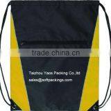 Reusable Backpack Shopping Bag, New Design and Strong Polyester Drawstring Bag, Eco Bag Polyester With Front Zipper Porket