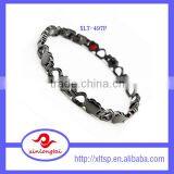 Black Heart Couple Anti-radiation Magnetic Bracelet Stainless Steel Energy Bracelet thumbnail-1