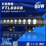 Single Row 80w SUV Waterproof Fade Resistant Material LED Light Bar Led Light Bar Offroad Car Parts Auto Part for Jeep thumbnail-1