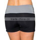 Custom Plain 88% Nylon 12% Spandex Two Colors Tight Lady Yoga Shorts thumbnail-3