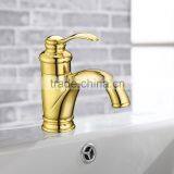 Deck Mounted Golden Hot and Cold Basin Mixer With CUPC and UPC Water Supply BNF037 thumbnail-5