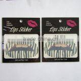 Custom Silver Bling Glitter Lip Temporary Tattoo Sticker Art Tattoo Sticker Factory thumbnail-3