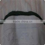 5 Star Luxury Hotel Satin Border Hand Towels Yarn Dyed thumbnail-1