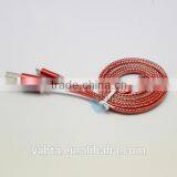 Shenzhen Factory Flat Usb Cable, Metal Housing Usb Data Cable, Usb Cable for Iphone 6 and Samsung thumbnail-5