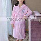 100% Cotton Soft Feel Embroidery Children's Hooded Bathrobe thumbnail-2