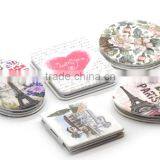 Small Metal Cosmetic Mirror in Chrome and Small Round Metallic Cosmetic Pocket Mirror,Small Mirror thumbnail-4