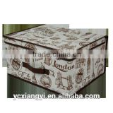 Canvas Collapsible Sturdy Clothing Storage Box , Large Decorative Storage boxes With Lids